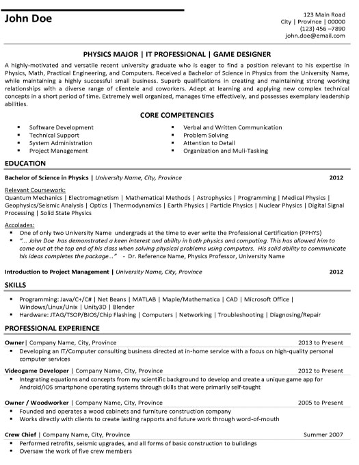 Game Designer Resume Sample & Template