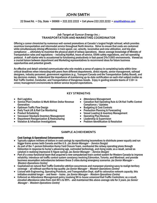 Marketing Coordinator Resume Sample & Template