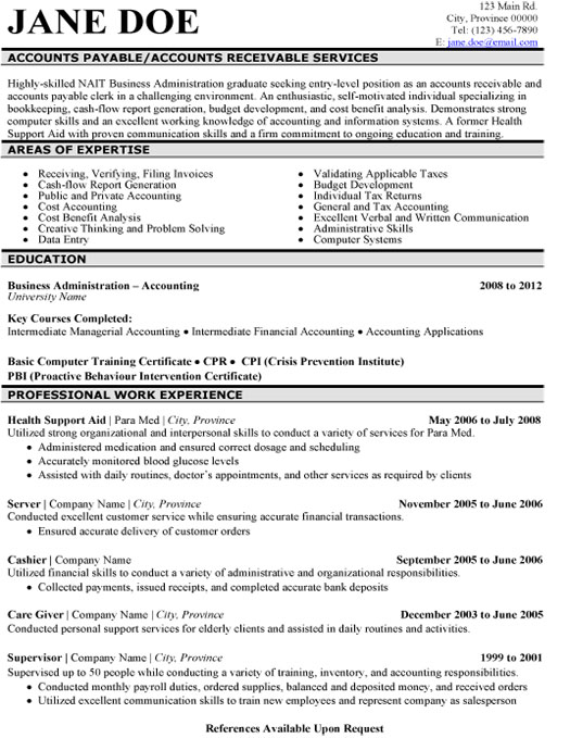 Accounts Payable Resume Sample & Template