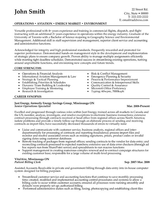 Environmental Advocacy Resume Sample & Template