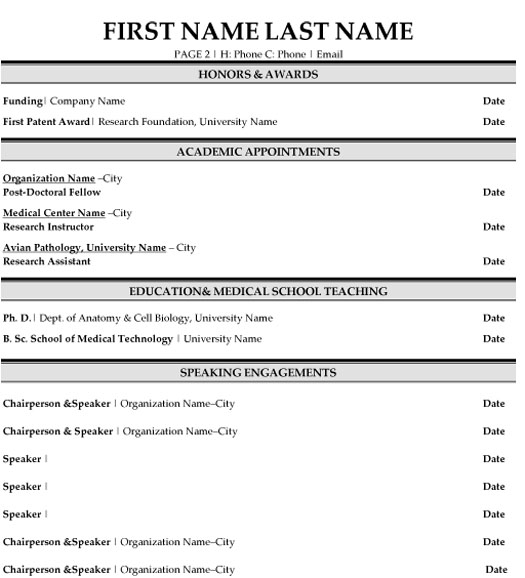 Senior Scientist Resume Sample & Template Page 2