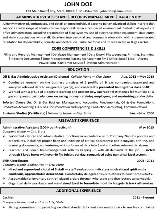 Data Entry Resume Sample & Template